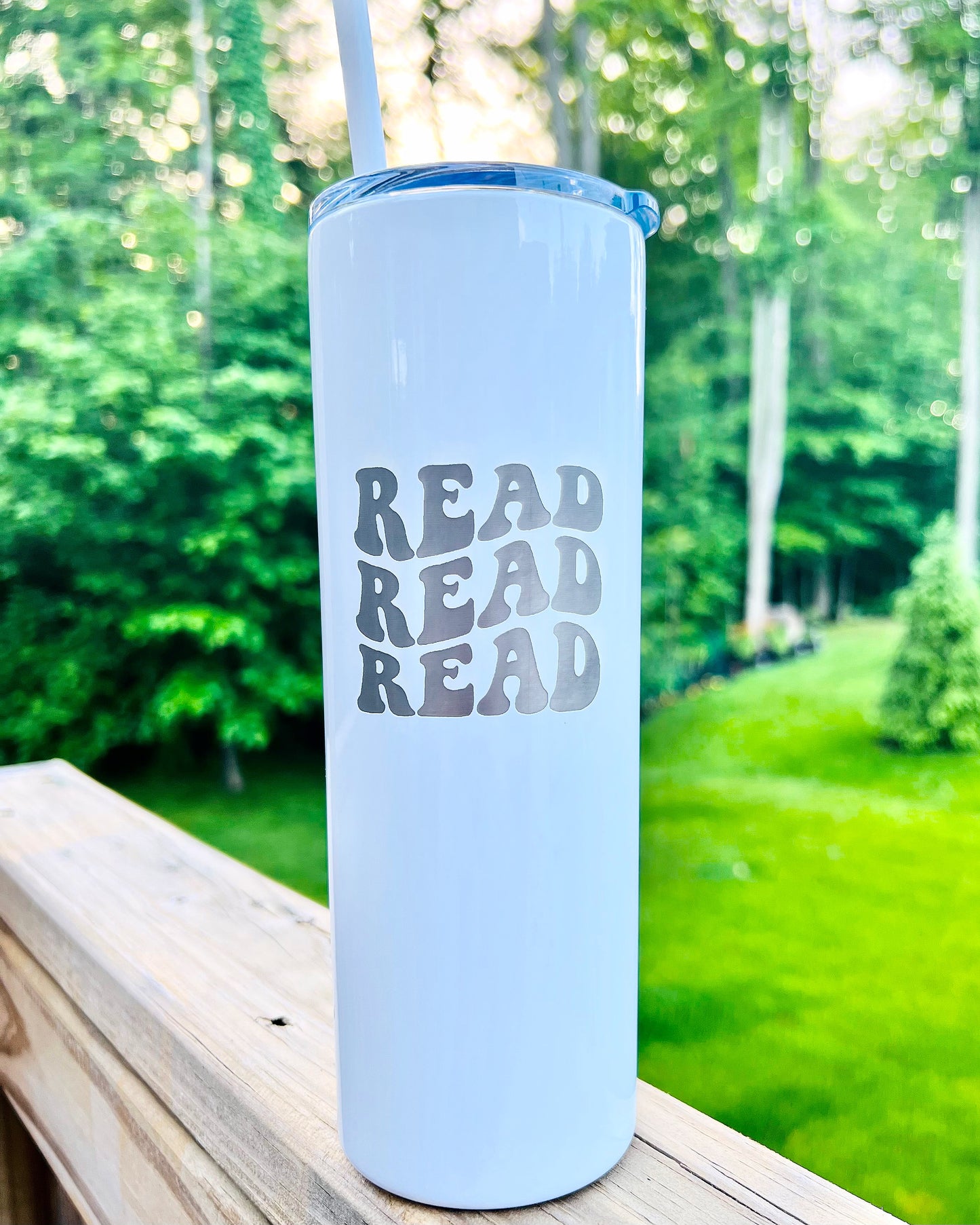 “Read Read Read” Engraved Tumbler- 20oz