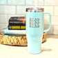 "Read Read Read" Book Tumbler - 40oz Engraved Tumbler