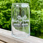 Engraved Personalized/Custom Logo Beer Can Glass - Iced Coffee Glass - 16oz