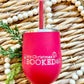 “My Christmas is Booked” - Christmas - Wine Tumbler - 12oz