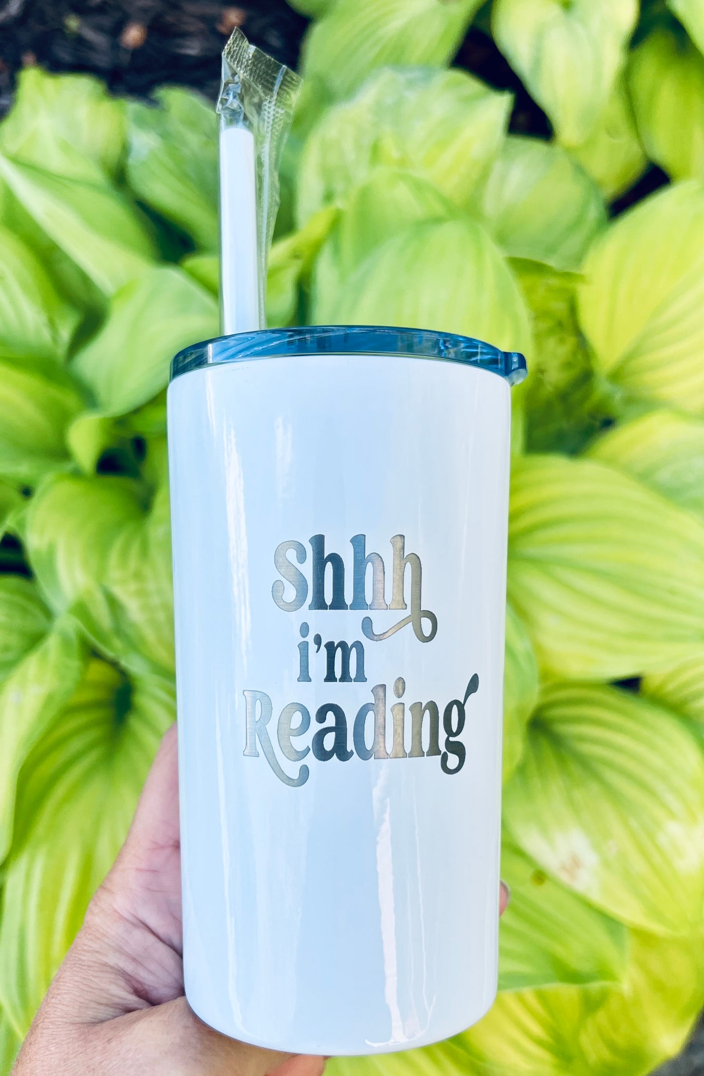 “Shh I’m Reading” - Engraved Tumbler - 12oz