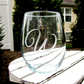 Personalized Etched Wine Glass- Name/Word/Initial