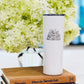 Floral Book Engraved Tumbler - 20oz