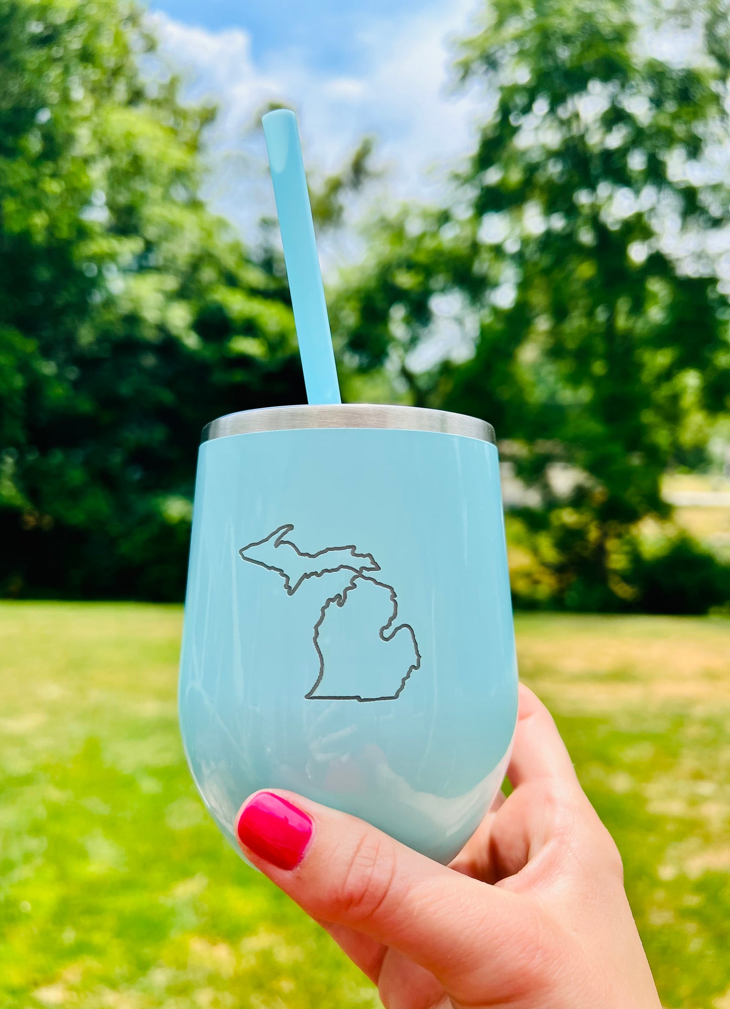 State Inspired Wine Tumbler- Any State - Customizable