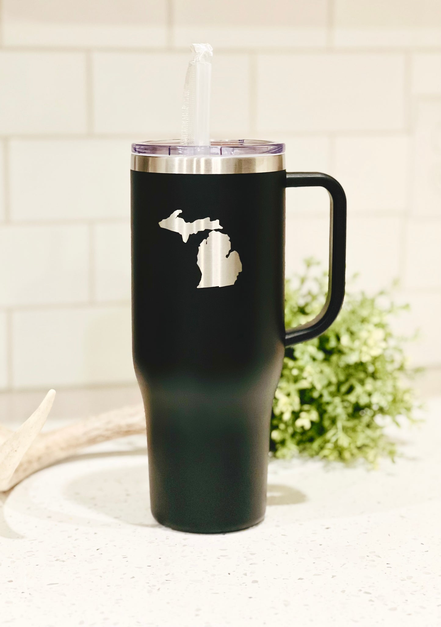 Engraved Michigan “Mitten” Tumbler - 40oz