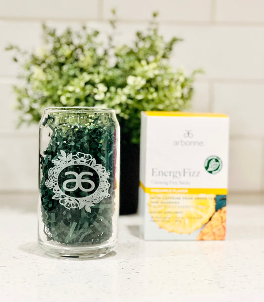 Floral Arbonne Inspired Beer Can Glass - 16oz