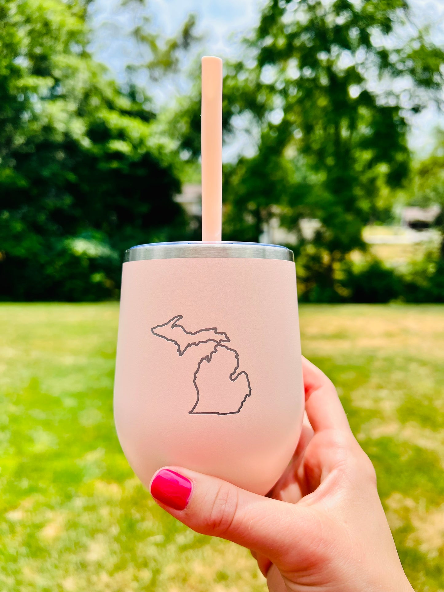 State Inspired Wine Tumbler- Any State - Customizable