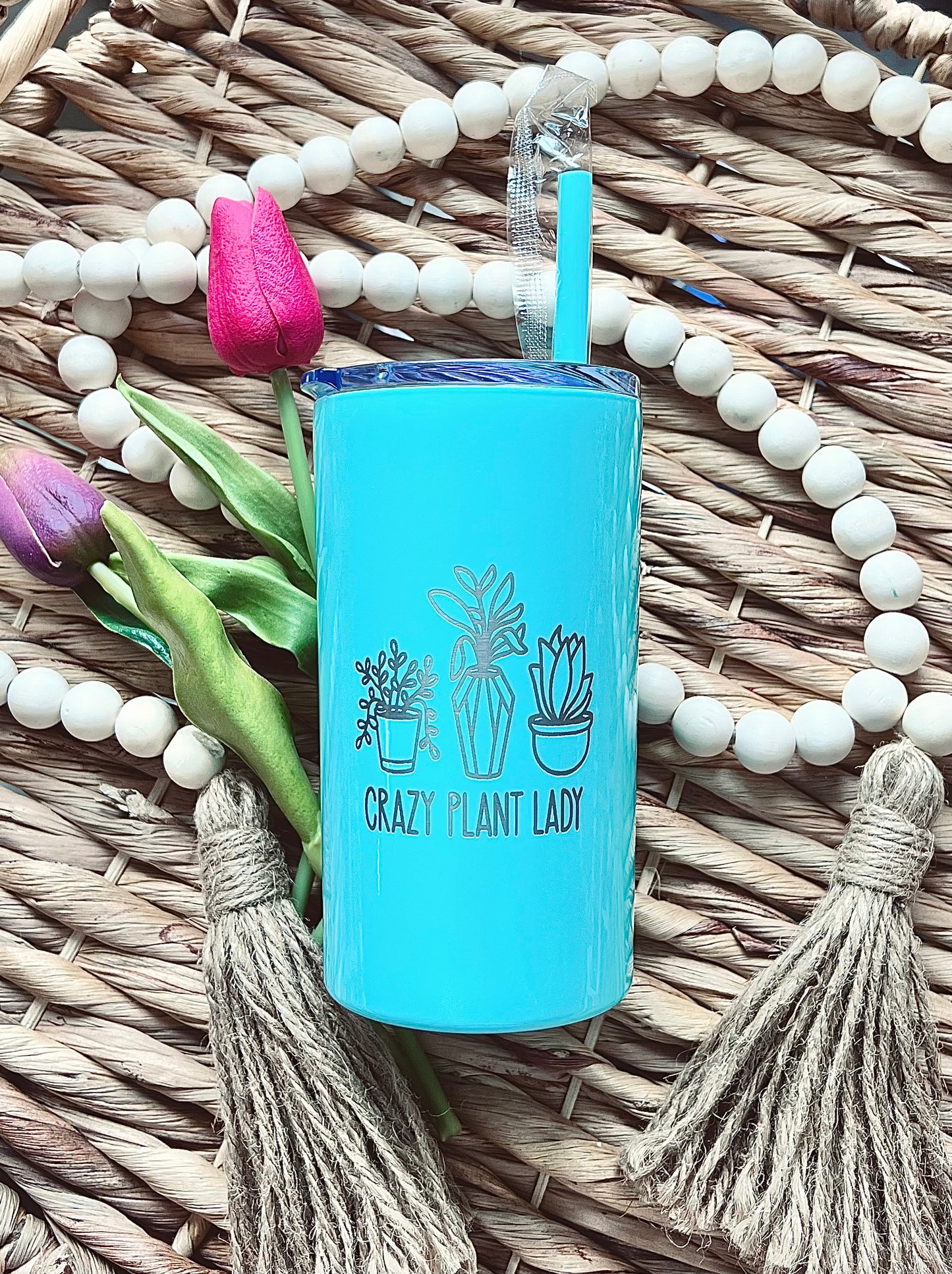 “Crazy Plant Lady” - Engraved Tumbler - 12oz