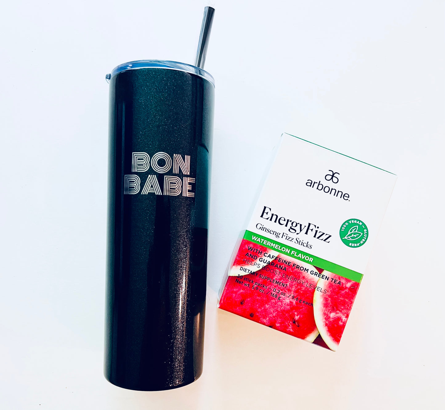 Arbonne Inspired Retro Bon Babe Tumbler- 20oz