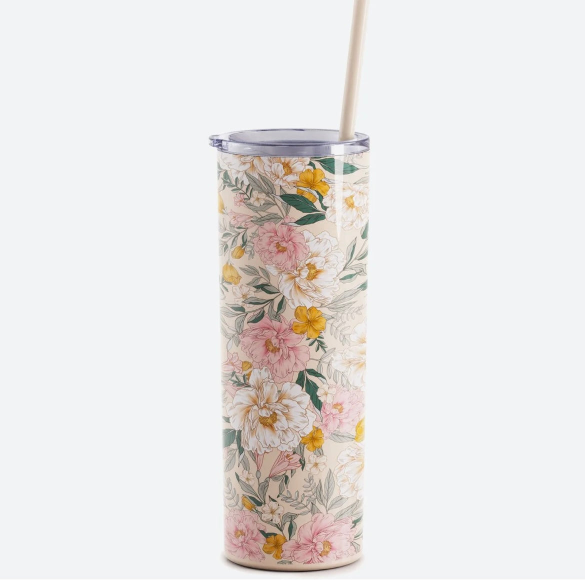 Arbonne Inspired Blush Floral - Engraved Tumbler - 20oz