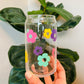 Retro Flower - Beer Can Glass - 16oz