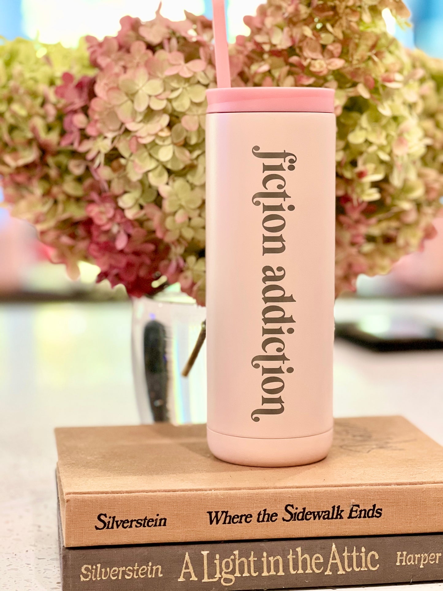 “Fiction Addiction” Engraved Tumbler - 20oz