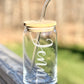 Engraved Personalized/Custom Name Beer Can Glass - Iced Coffee Glass - 16oz