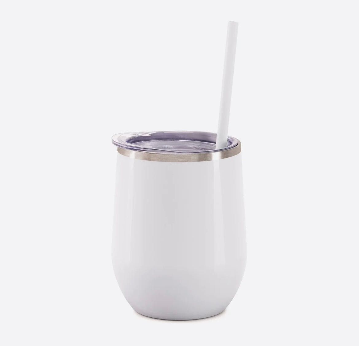 Custom 12 oz. White Wine Tumbler with Lid