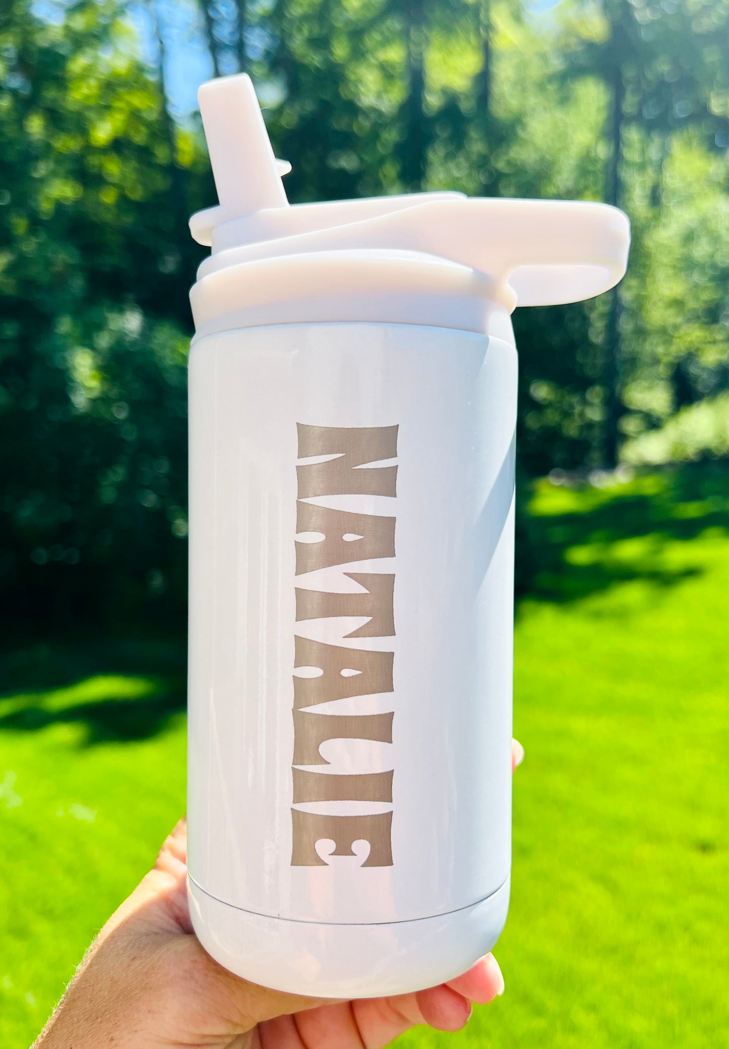 Personalized Engraved Kids Tumbler - 12oz - Perfect School Water Bottle