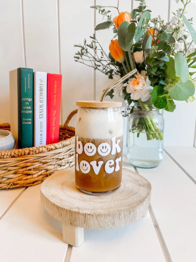 “Book Lover” - Beer Can Glass - 16oz