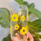 Retro Flower - Beer Can Glass - 16oz