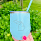 State Inspired Wine Tumbler- Any State - Customizable