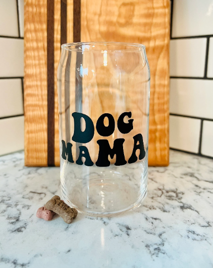 Dog Mama Beer Can Glass- 16oz