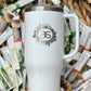 Arbonne Floral Engraved Tumbler - 40oz