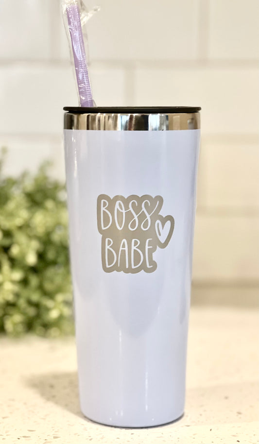 Boss Babe Inspired - 22oz Engraved Tumbler