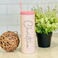 Personalized Blush Pink Tumbler- Engraved Tumbler - 20oz