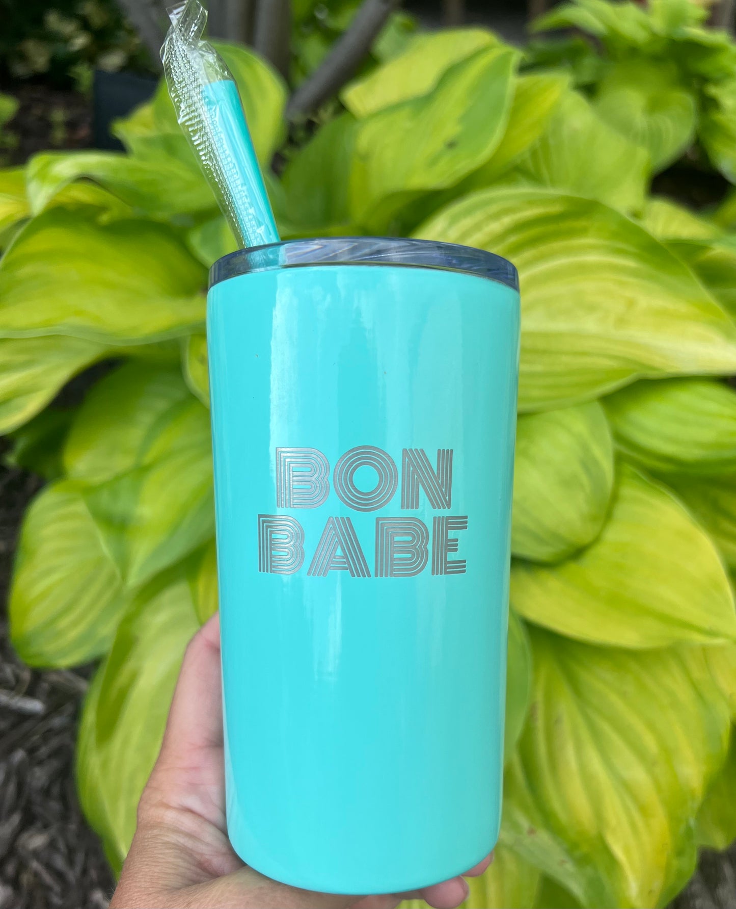 Arbonne Inspired Retro Bon Babe Tumbler- 12oz